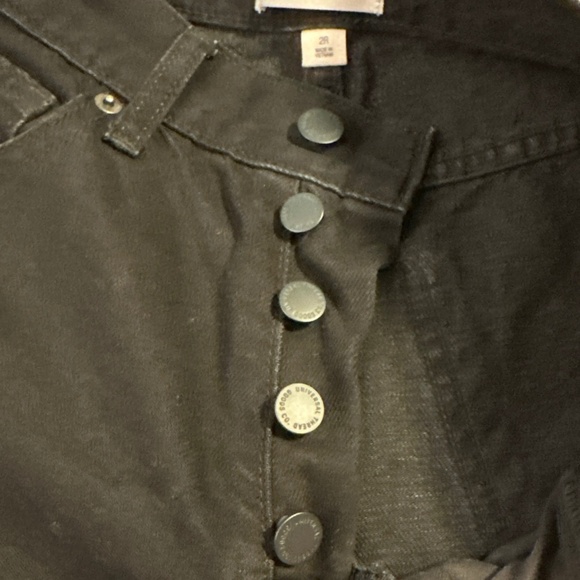 Universal Thread Women's Mid Rise Super Wide Leg Jeans Black Size 2 Button Fly - Picture 8 of 13